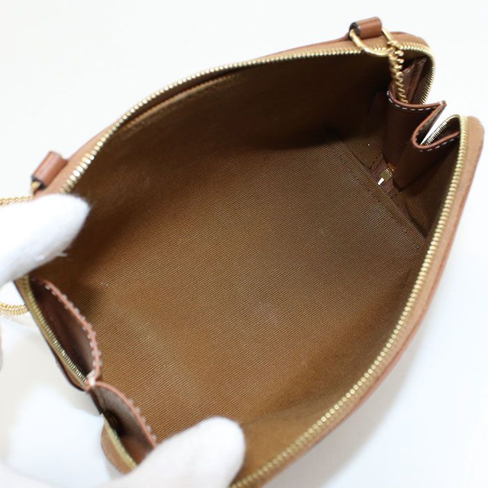 Celine Chain Clutch Triomphe Canvas 10e382cbx.04lu Crossbody Shoulder Bag