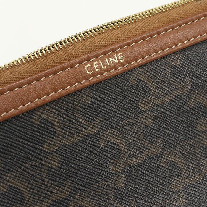Celine Chain Clutch Triomphe Canvas 10e382cbx.04lu Crossbody Shoulder Bag