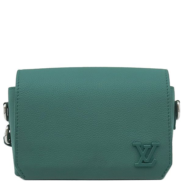 Louis Vuitton Shoulder Bag Fastline Wearable Wallet Calf Evergreen Silver