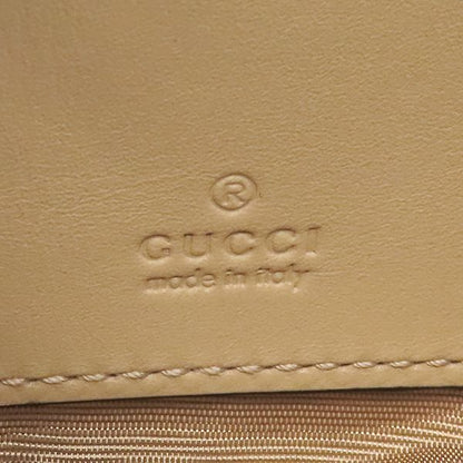Gucci Shoulder Bag GG Supreme Horsebit Mini PVC Leather Beige Gold Hardware