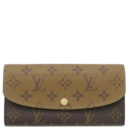 Louis Vuitton Long Wallet Portefeuille Emily Monogram Canvas Monogram Reverse