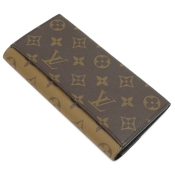 Louis Vuitton Long Wallet Portefeuille Emily Monogram Canvas Monogram Reverse