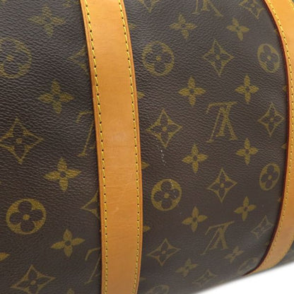 Louis Vuitton Boston Bag Keepall Bandouliere 55 Monogram Canvas Monogram Gold