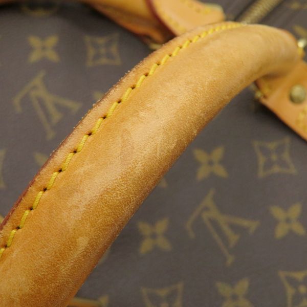 Louis Vuitton Boston Bag Keepall Bandouliere 55 Monogram Canvas Monogram Gold