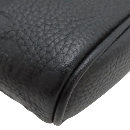 Gucci Shoulder Bag Jumbo GG Small Messenger Bag Leather Black Silver Hardware