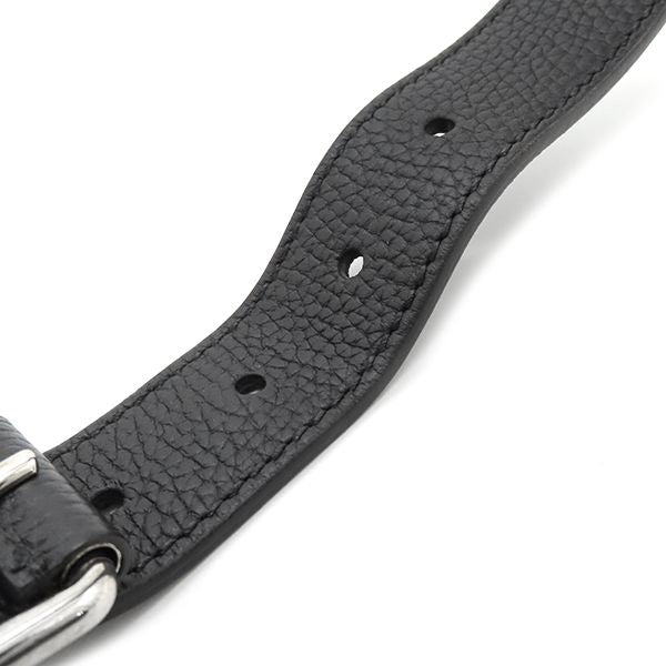 Gucci Shoulder Bag Jumbo GG Small Messenger Bag Leather Black Silver Hardware