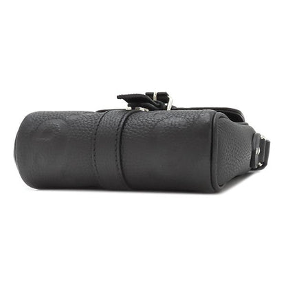 Gucci Shoulder Bag Jumbo GG Small Messenger Bag Leather Black Silver Hardware