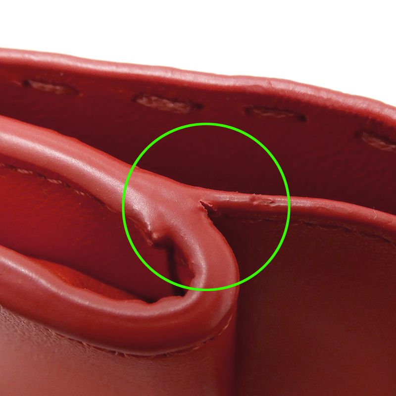 Fendi Wallets Women's Branded Bifold Wallet Peekaboo Micro Leather Red 8m0499