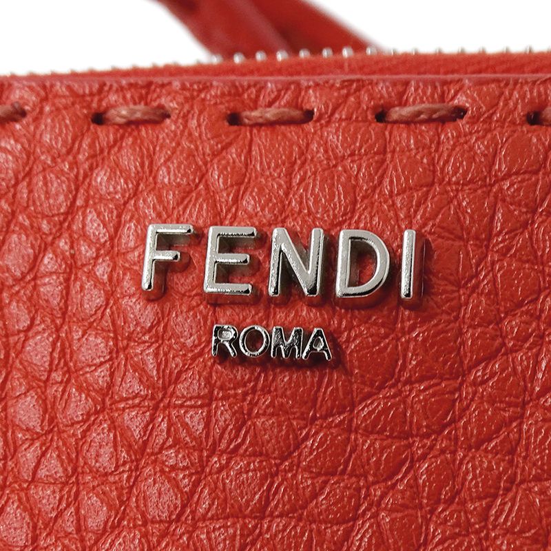 Fendi Wallets Women's Branded Bifold Wallet Peekaboo Micro Leather Red 8m0499