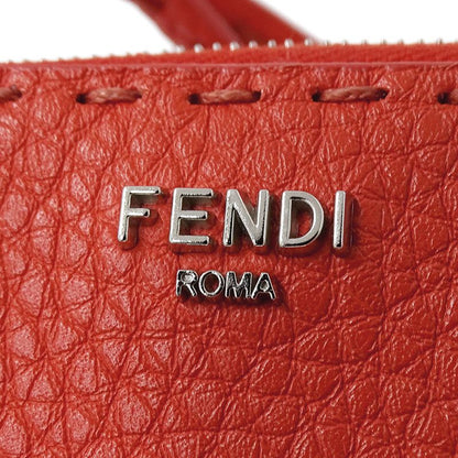 Fendi Wallets Women's Branded Bifold Wallet Peekaboo Micro Leather Red 8m0499