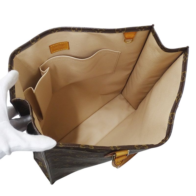 Louis Vuitton Bag Monogram Women's Brand Tote Handbag Sac Pura M51140 Brown A4