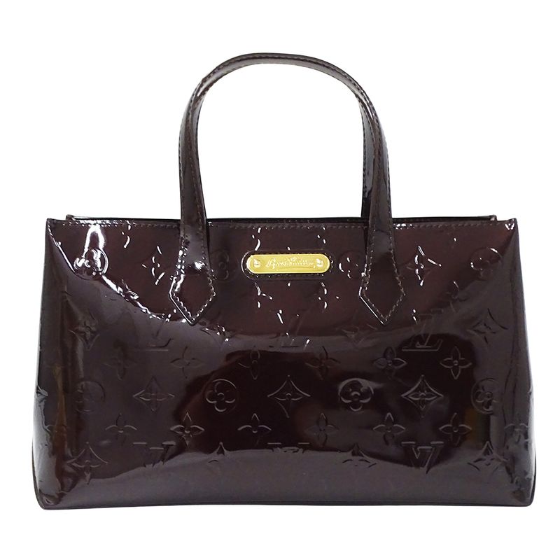 Louis Vuitton Bag Monogram Vernis Women's Branded Handbag Tote Bag Wilshire PM