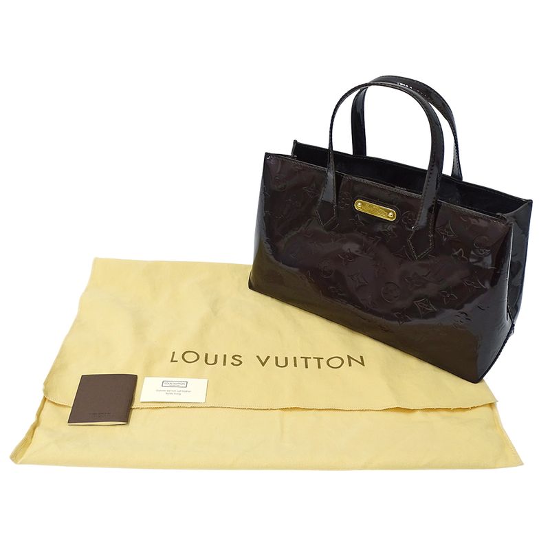 Louis Vuitton Bag Monogram Vernis Women's Branded Handbag Tote Bag Wilshire PM