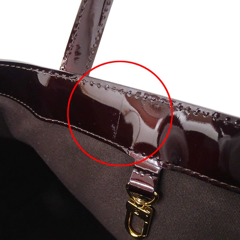 Louis Vuitton Bag Monogram Vernis Women's Branded Handbag Tote Bag Wilshire PM