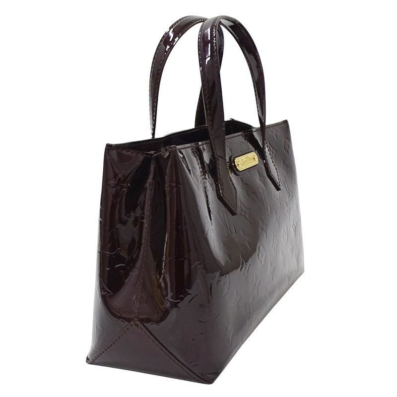 Louis Vuitton Bag Monogram Vernis Women's Branded Handbag Tote Bag Wilshire PM