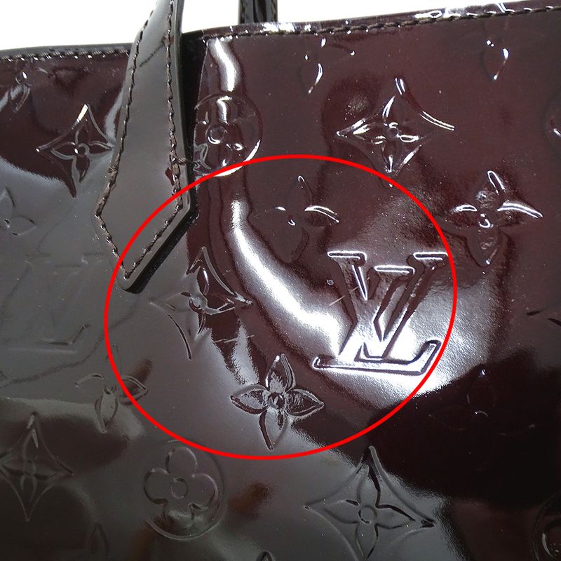 Louis Vuitton Bag Monogram Vernis Women's Branded Handbag Tote Bag Wilshire PM
