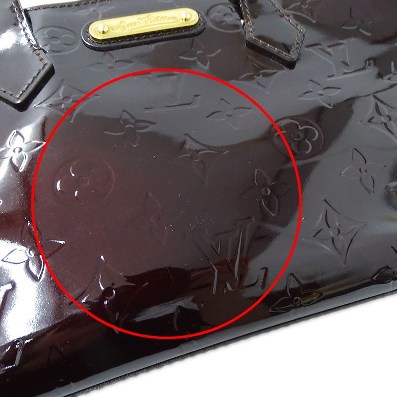 Louis Vuitton Bag Monogram Vernis Women's Branded Handbag Tote Bag Wilshire PM