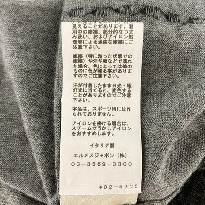 Hermes Long Sleeve Sweater Size S Men's - Gray And Black Crew Neck