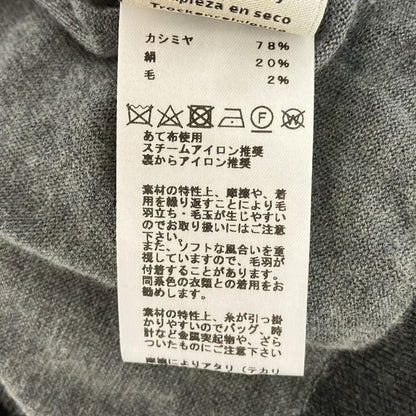 Hermes Long Sleeve Sweater Size S Men's - Gray And Black Crew Neck