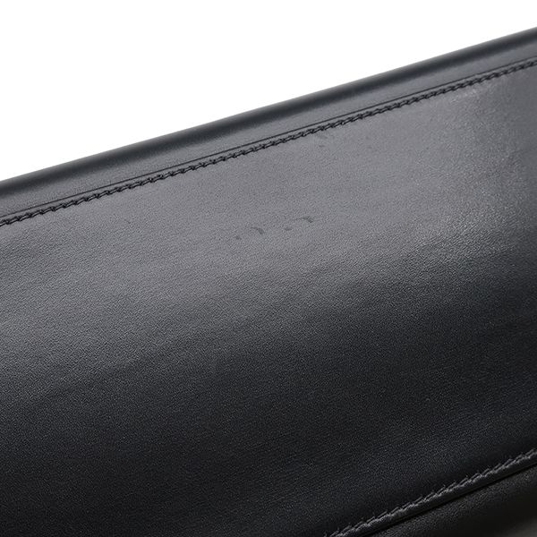 Hermes 2way Bag Kelly 32 Outer Stitch Box Calf Black Gold Hardware Black