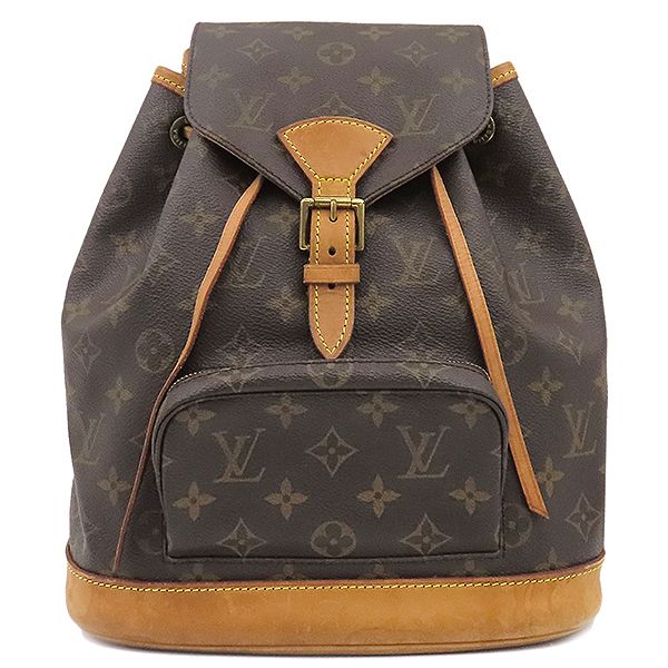 Louis Vuitton Backpack Daypack Montsouris MM Monogram Canvas Monogram Gold