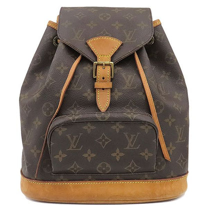 Louis Vuitton Backpack Daypack Montsouris MM Monogram Canvas Monogram Gold