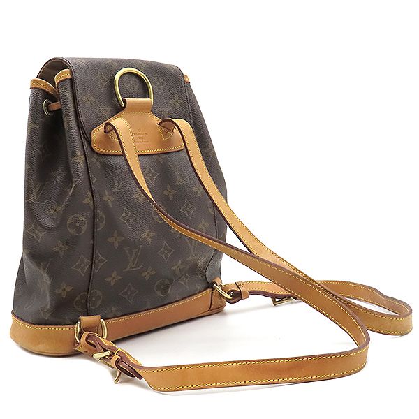 Louis Vuitton Backpack Daypack Montsouris MM Monogram Canvas Monogram Gold