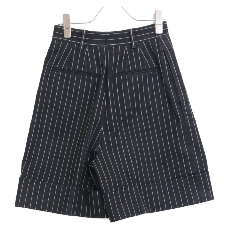 Chanel P51530v38341 15SS Striped Denim Culottes Shorts 36