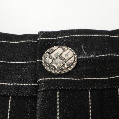 Chanel P51530v38341 15SS Striped Denim Culottes Shorts 36