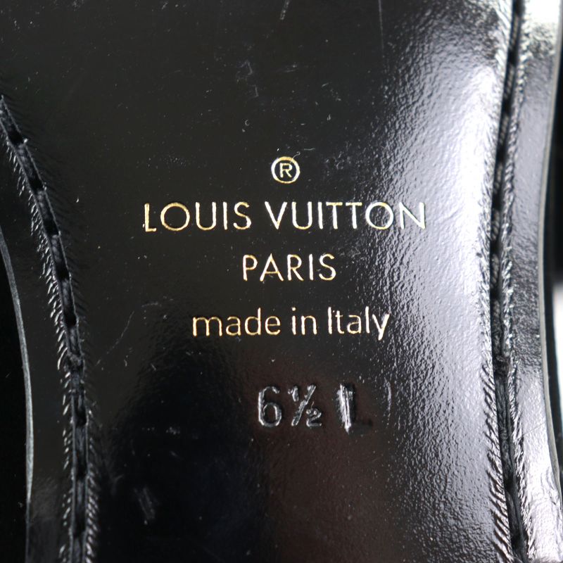 Louis Vuitton Hauteuil Line Velour Opera Shoes With LV Logo Embroidery Slip-on