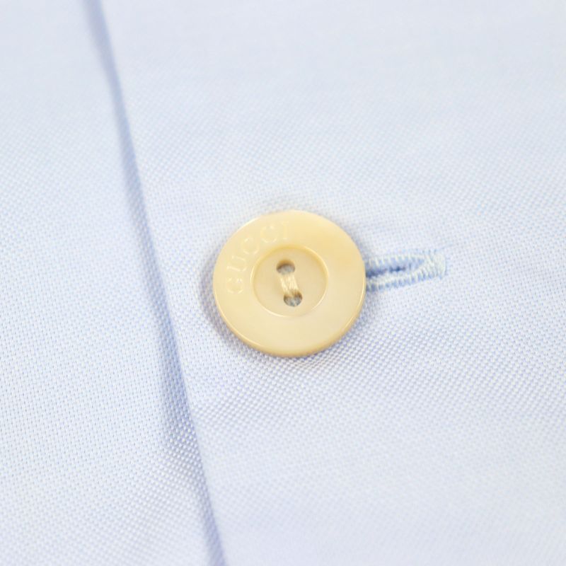 Gucci 22SS 664869 Cotton 100% GG Logo Embroidery Oxford Long Sleeve Shirt With