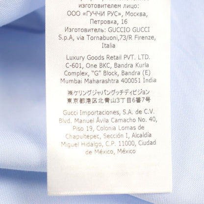 Gucci 22SS 664869 Cotton 100% GG Logo Embroidery Oxford Long Sleeve Shirt With