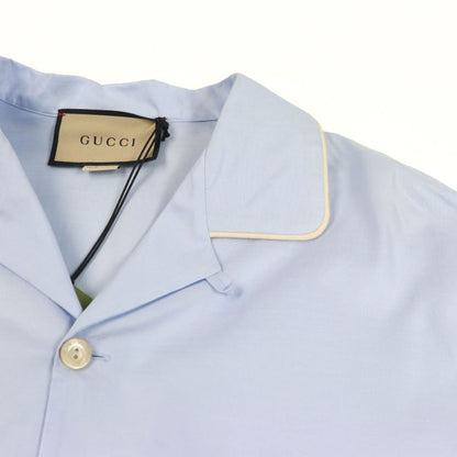 Gucci 22SS 664869 Cotton 100% GG Logo Embroidery Oxford Long Sleeve Shirt With
