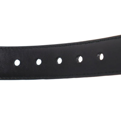 Prada 2yc022 Leather Triangle Logo Pet Collar Black Silver M With Box And