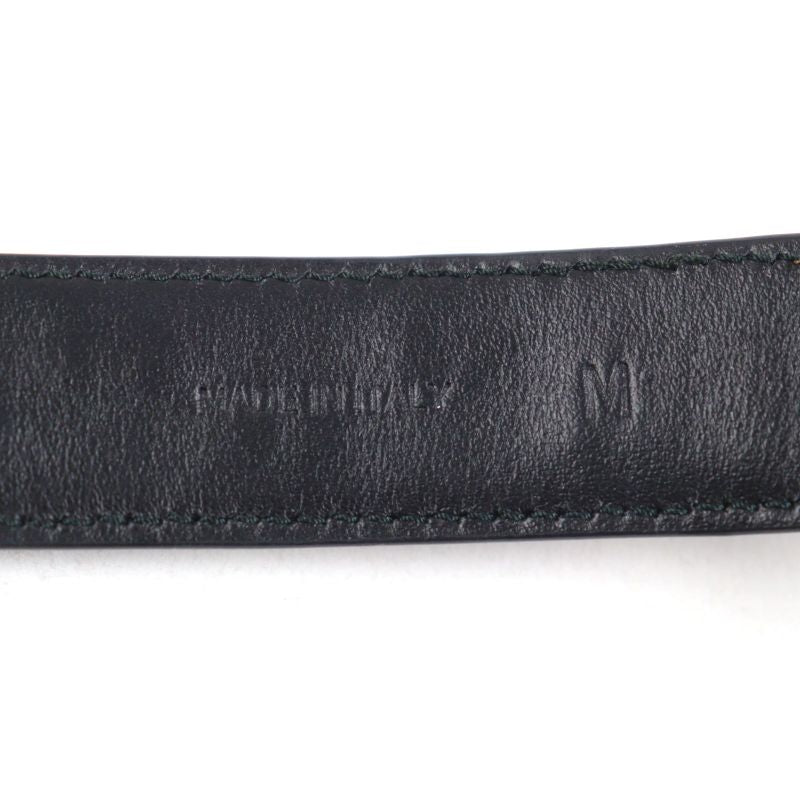 Prada 2yc022 Leather Triangle Logo Pet Collar Black Silver M With Box And