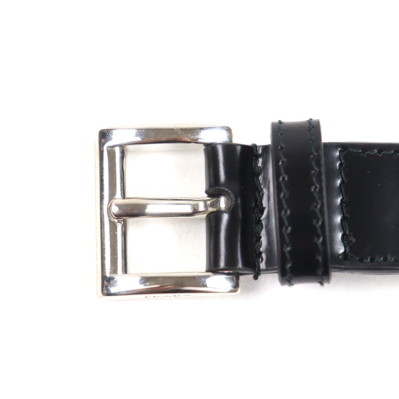 Prada 2yc022 Leather Triangle Logo Pet Collar Black Silver M With Box And