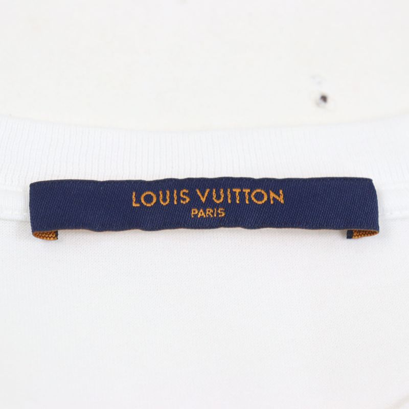 Louis Vuitton 2021 Hay50w 100% Cotton LV Circle Logo Embroidery Crew Neck Short