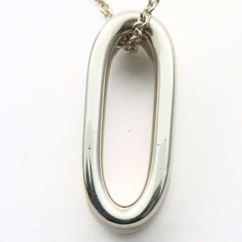 Tiffany & Co Necklace 1837 Narrow Oval Loop Silver 925 Approx 13.0g Silver