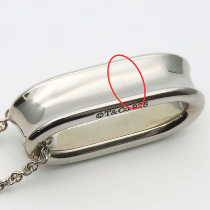 Tiffany & Co Necklace 1837 Narrow Oval Loop Silver 925 Approx 13.0g Silver