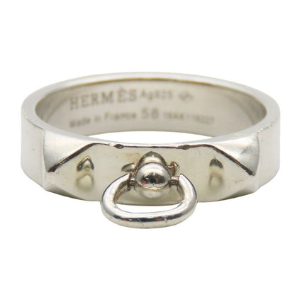 Hermes Ring Collier De Chien PM 58 Silver 925 Approx 5.0 g Studs