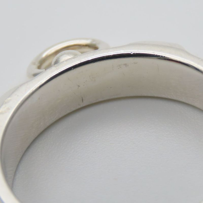 Hermes Ring Collier De Chien PM 58 Silver 925 Approx 5.0 g Studs