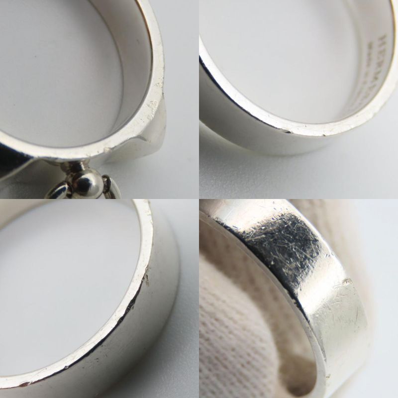 Hermes Ring Collier De Chien PM 58 Silver 925 Approx 5.0 g Studs