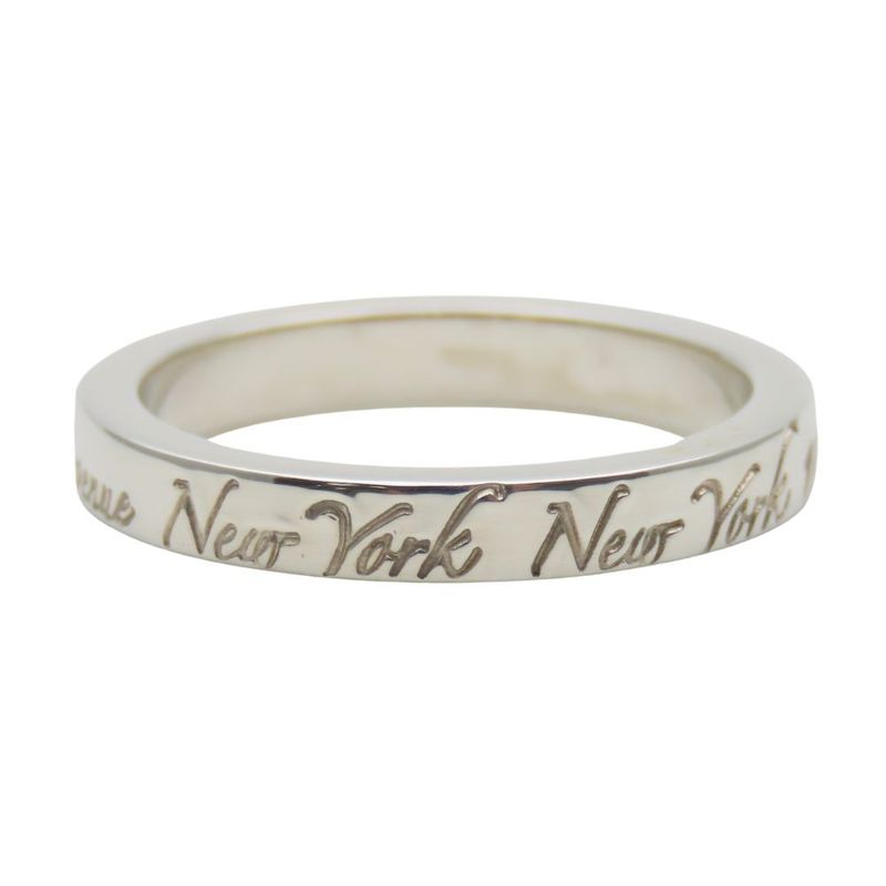 Tiffany & Co Ring / Ring Notes Narrow Ring New York Silver 925 Approx 2.7g