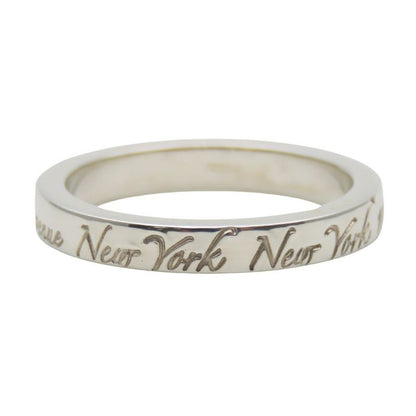 Tiffany & Co Ring / Ring Notes Narrow Ring New York Silver 925 Approx 2.7g