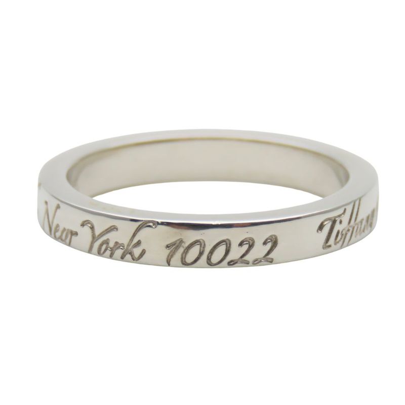 Tiffany & Co Ring / Ring Notes Narrow Ring New York Silver 925 Approx 2.7g