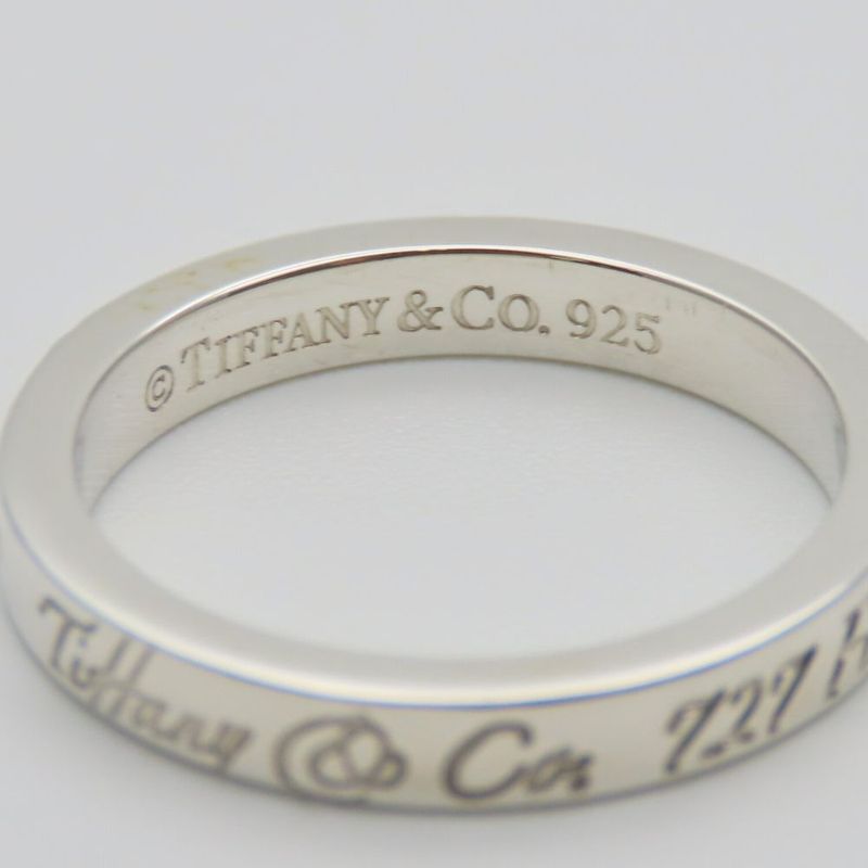 Tiffany & Co Ring / Ring Notes Narrow Ring New York Silver 925 Approx 2.7g
