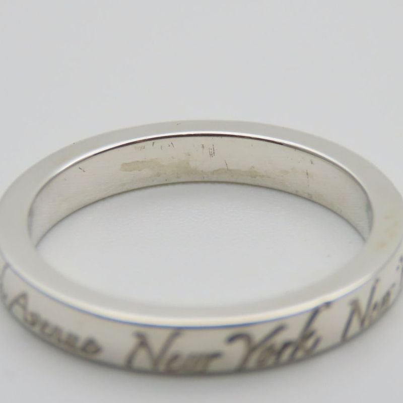 Tiffany & Co Ring / Ring Notes Narrow Ring New York Silver 925 Approx 2.7g