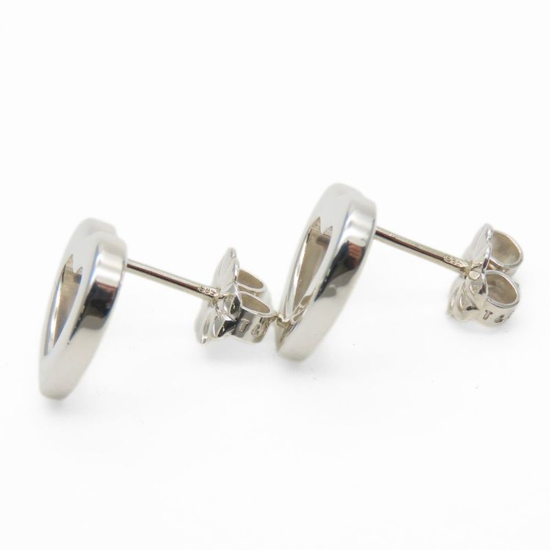 Tiffany & Co Earrings Heart Silver 925 K14wg Approx 3.0g Silver Accessories