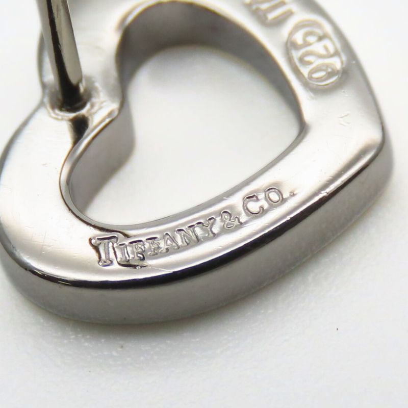 Tiffany & Co Earrings Heart Silver 925 K14wg Approx 3.0g Silver Accessories