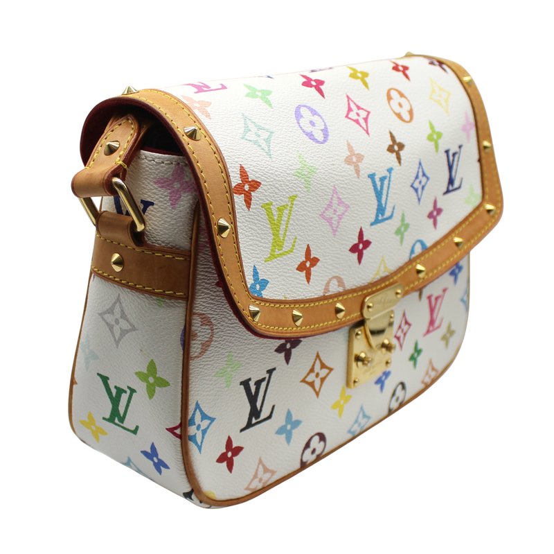 Louis Vuitton M92661 Sologne Monogram Multicolor White A25-3230